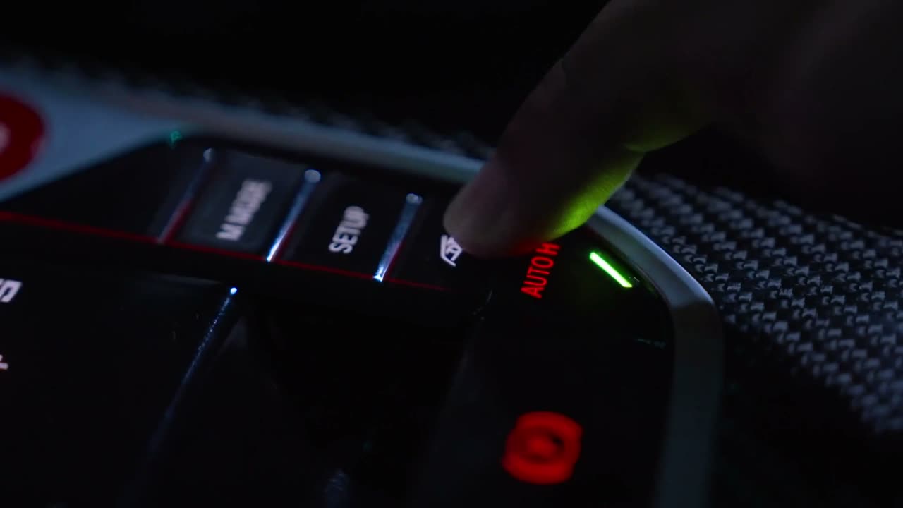 A thumb on the start button