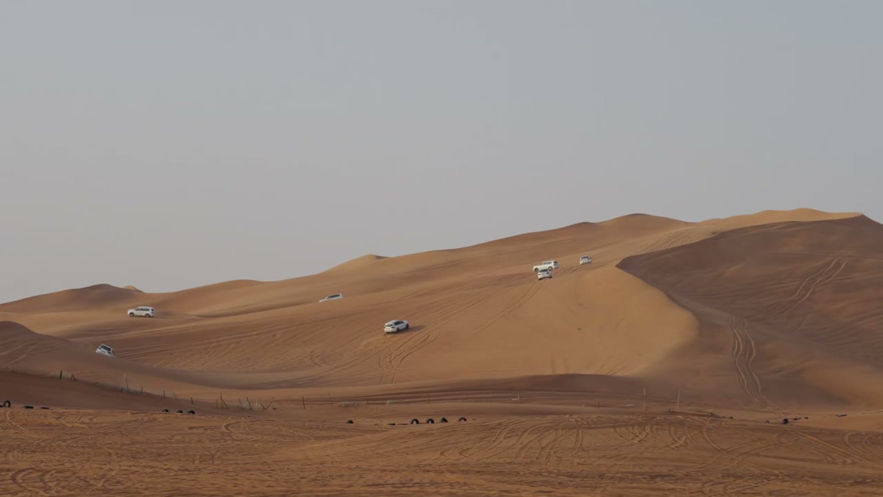 The convoy in the dunes