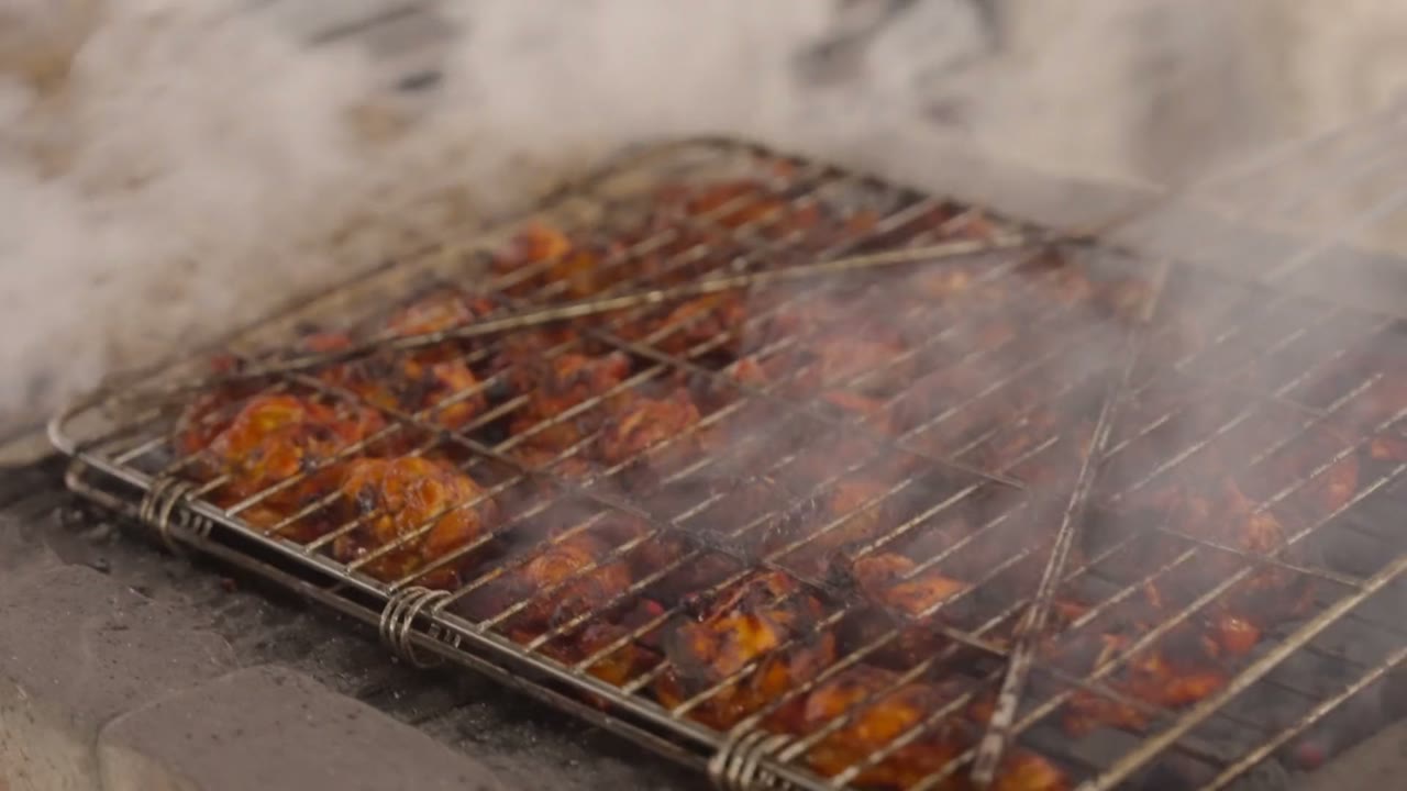 On the grill