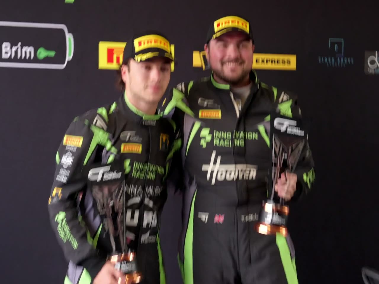 Trophies in hand