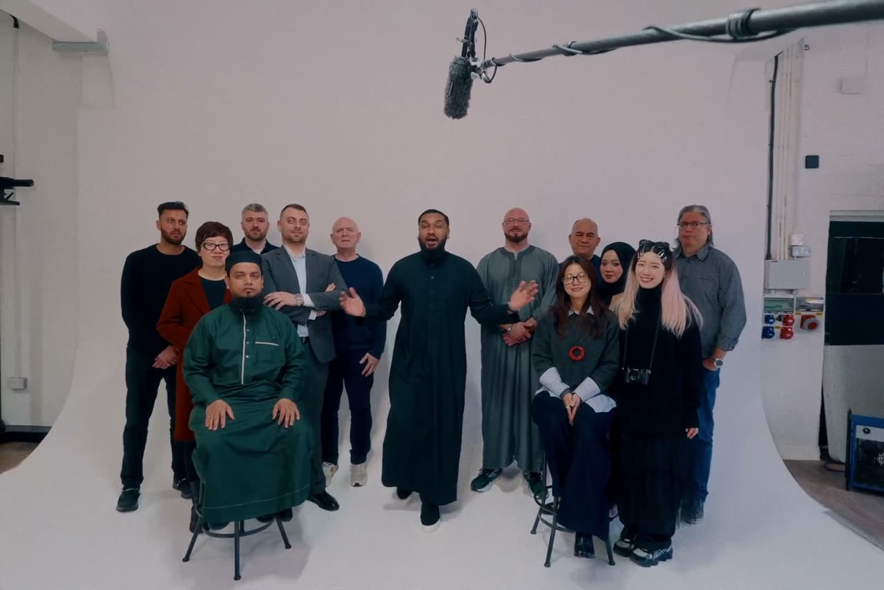 The whole team, at the end