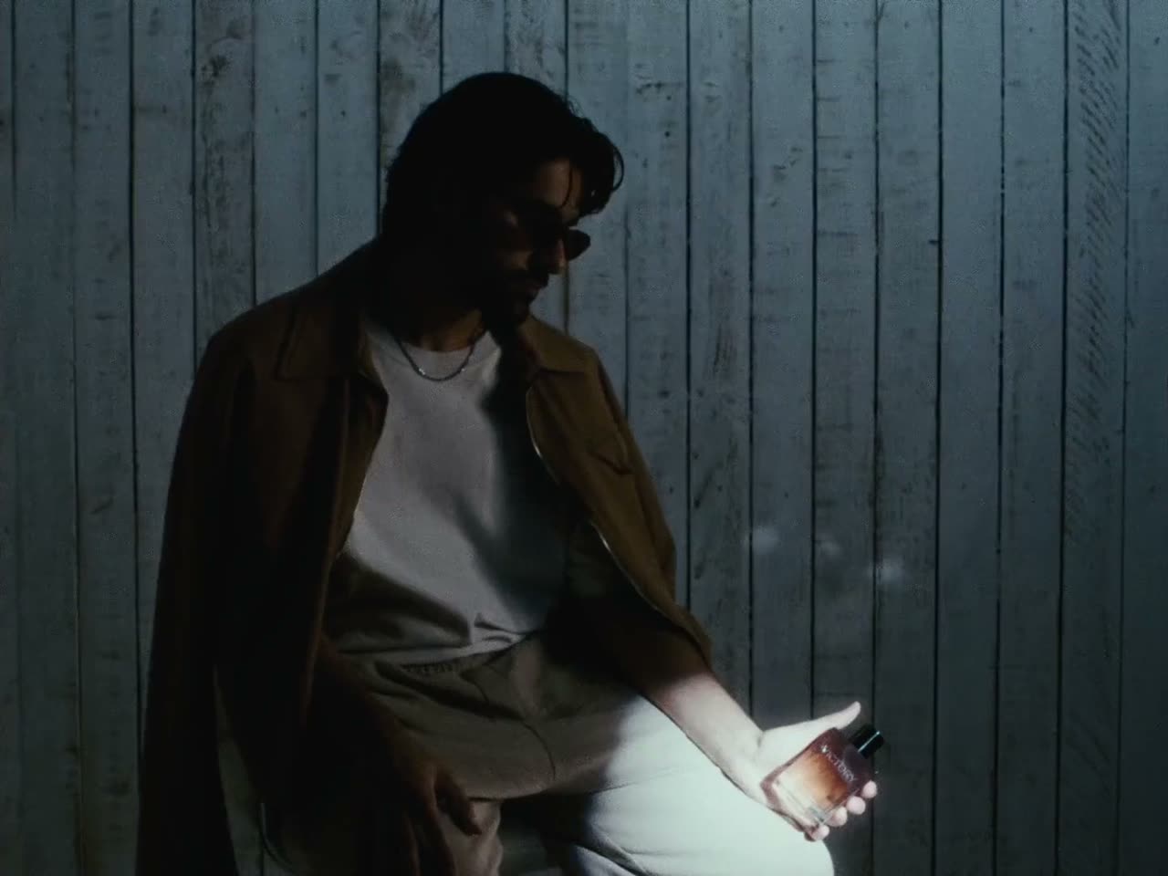Crouched in the light