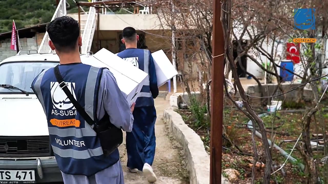 Carrying a box to the door